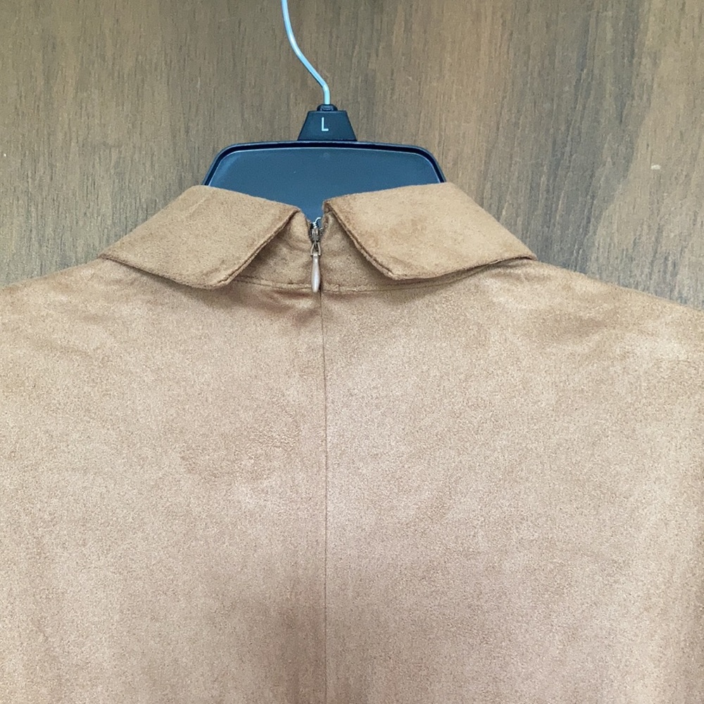 Sami & Jo camel colored collared dress size L - Picture 10 of 17